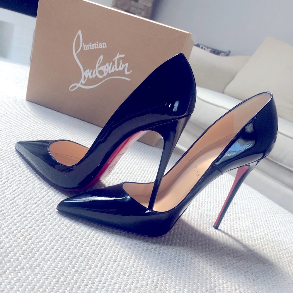 Christian Louboutin Black Patent So Kate
